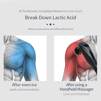 Leistungs starkes wiederauf lad bares Hochfrequenz-Vibrations beheiztes elektrisches Hand massage gerät mit 8 austauschbaren Massage köpfen