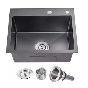 Haute qualité fait à la main 201 304 évier de cuisine en acier inoxydable Double bol lave-vaisselle avec traitement de surface Nano certifié CE - Product Image 2