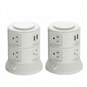 Multiprise tour OEM USB avec chargeur sans fil, cordon d'extension de 1,8 m, protection contre les surtensions, 6 prises CA, <span class=keywords><strong>prise</strong></span> de courant - Product Image 1