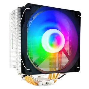 מוצרים סיטונאיים של manmu מפעל 4 נחושת חום כיור cpu מאוורר קריר 120 מ "מ pwm 4 pin rgb קריר cpu הוק מודל PC קריר אוויר ג