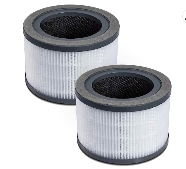 Hifne 2-Pack LEVOIT Vista 200 Air Purifier Hepa & Activated Carbon Filters High-Efficiency Household Car USB Powered