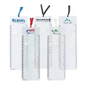 Marcapáginas de PVC con regla