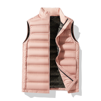 Logo personnalisé 2025 automne/hiver veste hommes gilet avec col chaud populaire toile gilet