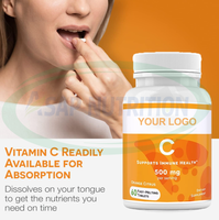 Ausreson OEM Vitamin dan suplemen Vitamin c pemutih kulit Plus tablet seng 1000mg Vitamin c tablet