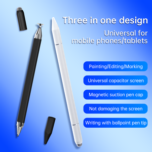 Großhandel 2025 OEM 3-in-1 Universal Plastik-Stylus-Stift Passiv Reaktiv für Alle Touchscreens iOS-Kompatibel für Mobile Geräte - Product Image 5