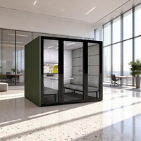 Cabine de réunion professionnelle, cabine de bureau modulaire insonorisée pour conférences et collaboration