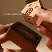 Diffuseur d'arômes sans flamme, cadeau pour la fête des mères |   Couvercle en bois givré |   Parfum boisé écologique |   Longue durée |   Luxe moderne |