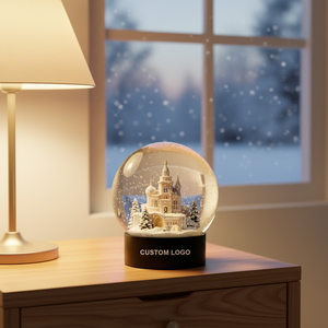 Globe à eau personnalisé en résine, château d'hiver, globe à <span class=keywords><strong>neige</strong></span>, pour souvenirs de voyage, décoration de la maison, objets de collection, cadeaux d'entreprise - Product Image 5