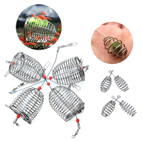 Cage à appâts de pêche en fil métallique, panier de pêche, support d'appât, cage à appâts de pêche en acier inoxydable, petite cage à appâts de pêche