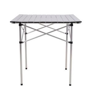Foldable U-Shape Aluminum Camping <b>Table</b> with <b>Bamboo</b> Panel Modern Outdoor Furniture - Product Image 5