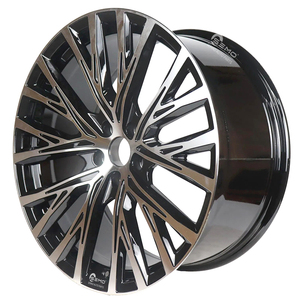 Jantes de voiture en alliage 19-20 pouces 5x112 Flow Forming, nouveau design, finition usinée argent noir - Product Image 3