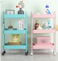 Chariot utilitaire pliable de style nordique chariot multifonctionnel d'appareils de cuisine en métal
