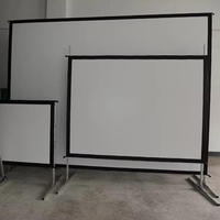 100 120 150 200 250 300 350 Écran de projection en tissu avant et arrière pliable et mobile pour l'extérieur