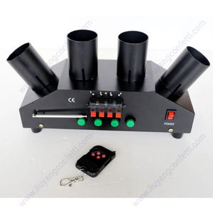 Sistema de disparo de fuegos artificiales portátil con control remoto de 4 disparos en forma de abanico, máquina pirotécnica de metal para escenario - Product Image 4