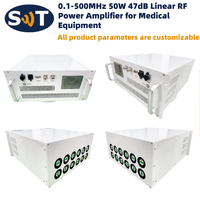 Amplificateur de puissance RF linéaire 0,1-500 MHz 50 W 47 dB, modèle à flatness de gain de 2,5 dB pour équipement médical