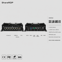 Ordinateur industriel mini PC personnalisé en direct d'usine avec processeur Intel Core I5 7200U 8250U, 6 ports LAN, RAM DDR4, Windows 11 pour l'automatisation industrielle