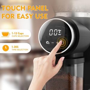 Professional Electric Adjustable Stainless Steel Conical Burr <strong>Coffee</strong> Grinder 30 Precise Grind Settings for French Household - Product Image 3