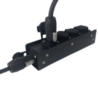 FCONNR Powercon True1 Splitter: Boîte de distribution en acier 1-In 4-Out pour les événements en direct
