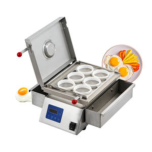 آلة صنع البيض المقلي والأومليت الكهربائية التجارية من الفولاذ المقاوم للصدأ بسعة 6 قطع - Product Image 4
