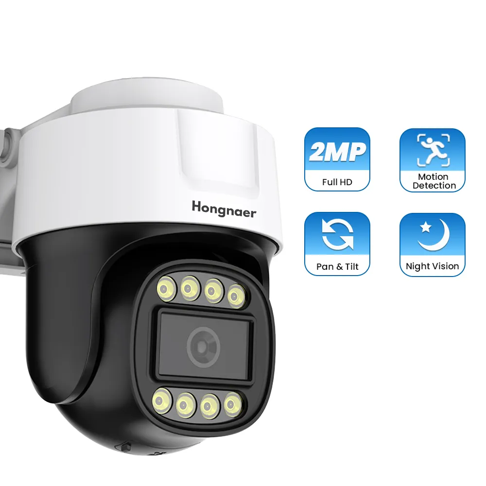 Caméra AHD Wifi PTZ avec 2 voies Audio IP65 étanche double lumière Vision nocturne 12V Caméra AHD PTZ
