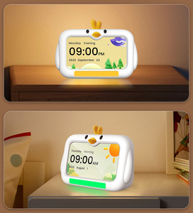 Réveil sonore à bruit blanc avec veilleuse LED, horloge de bureau 7 pouces - Product Image 4