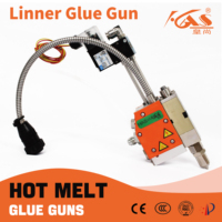 Pistolet applicateur de colle thermofusible, distributeur de colle automatique pneumatique haute précision pour l'emballage papier et l'usage industriel