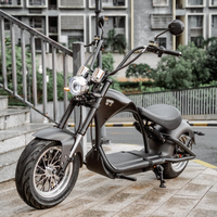 M1P Entrepôt UE 2000W 30AH Batterie EEC COC 65km/h E Chopper Scooter électrique Citycoco pour adultes