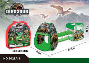 Precio de fábrica diseño personalizado tienda plegable para niños bosque dinosaurio <span class=keywords><strong>Casa</strong></span> + Canal + cuadrado niño y niña diez - Product Image 2