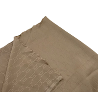 Tissu polyester satiné jacquard aspect soyeux brillant, imitation acétate, couleur champagne, 150 cm, 120 g/m², haute qualité, prix usine, pour doublure de robe