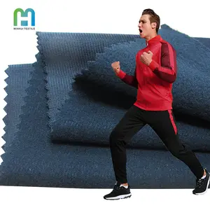 Trending products 2024 textile dubai 170gsm super poly fabric 100 polyester tricot brushed fabric tracksuit uae knitted fabric