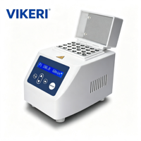 Incubateur de Bain Sec Portable VIKERI HC100 Mini 100°C 0.5, Chauffe-Block de Laboratoire Compact, Compatible Alimentation Véhicule 60V AC pour Utilisation sur Site