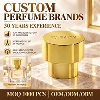 Capuchon pulvérisateur en métal estampé or avec logo personnalisé pour flacon cosmétique, parfum, lotions et huiles essentielles