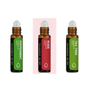 Ätherisches Öl Pflanzliches Botanisches Roll-On-Öl Sanfte Feuchtigkeitsformel mit Massagekugel Beruhigendes Aroma für Tägliche Hautpflege - Product Image 1