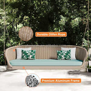 Muebles de jardín, columpio para exteriores, silla tejida, cuerda tejida, sofá colgante, silla colgante, columpios para Patio, columpio para exteriores - Product Image 4