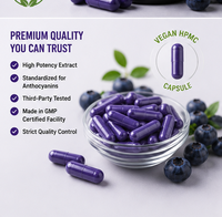 Ekstrak Bubuk Blueberry Laris Manis, Standar 25%/50%/60% Proanthocyanidins PACS Antioksidan untuk Formula Kesehatan Kulit