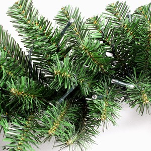 UMIND Wholesale Handmade Eco-Friendly <strong>PreLit</strong> 200cm Artificial PVC <strong>Christmas</strong> <strong>Garland</strong> with Red Berries and Balls - Product Image 2