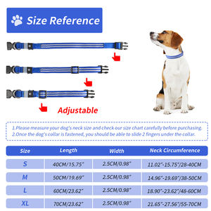 밤 <span class=keywords><strong>LED</strong></span> 번쩍이는 개 목걸이 2 선 광섬유 개 목걸이 빛에 어두운 개 안전 애완 동물 장치에 있는 유행 놀 - Product Image 2