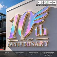 Enseigne LED personnalisée pour restaurant de hamburgers, enseigne lumineuse à lettres LED pour affichage publicitaire extérieur
