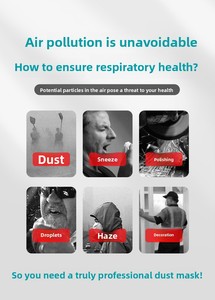 <span class=keywords><strong>Masque</strong></span> <span class=keywords><strong>FFP2</strong></span> jetable pliable, respirateur anti-particules 3 couches, filtre auto-aspirant, anti-poussière, respirant, ventilation, sécurité au travail - Product Image 4