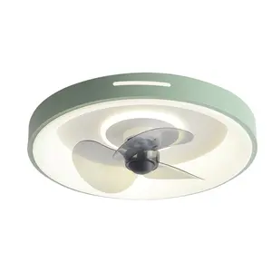 Ventilatore da soffitto moderno della lampada del ventilatore della camera da letto decorativo facoltativo multicolore di alta qualità all'ingrosso con luce