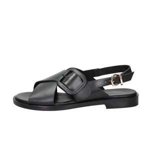 Frau Women's Low Sandal Black 39 <b>Flat</b> Heel 2 Cm - Product Image 1