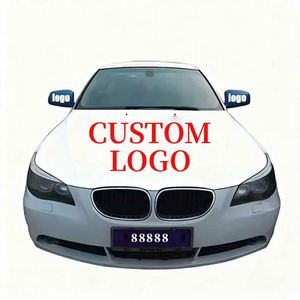 Banderas Deportivas Digitales Rectangulares Ecológicas Personalizadas de Poliéster Impermeables para Coche, Promocionales para Negocios - Product Image 2