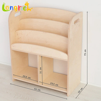Bibliothèque en bois Montessori moderne pour chambre de bébé, étagère à livres, organisateur en tissu pour enfants, armoire, meubles de chambre à coucher et de salon