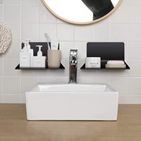 Étagères murales en acrylique Présentoir pour rangement et décoration 2PCS Petite étagère flottante
