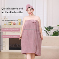 Ensemble de bain en polyester pour filles, personnalisé, motif grande fleur mignonne, bonnet de bain épais absorbant l'eau pour sécher les cheveux