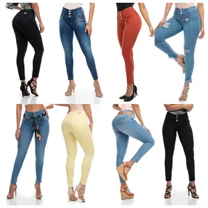 Của Phụ Nữ Quần Jean Quần Siêu Skinny Xà Cạp Quần Cao Đàn Hồi Yoga Jeans Tốt Định Hình Jean Cho Phụ Nữ Chất Lượng Tốt