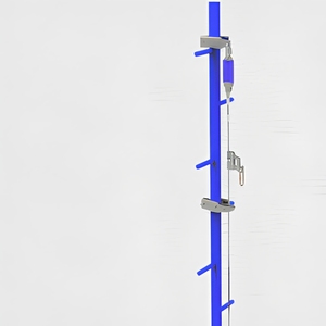 FCLIMB <span class=keywords><strong>JVD</strong></span> 150m Ligne de vie verticale auto-rétractable, capacité 100kg, câble en acier inoxydable, boucle de connexion rapide, anneau en D - Product Image 1