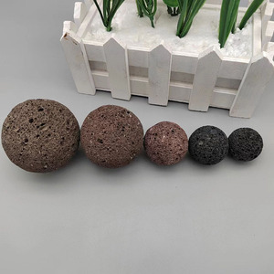Bolas de Piedra Volcánica Natural de Basalto Pulido <span class=keywords><strong>para</strong></span> Jardinería, Decoración de Bonsáis, Pavimentación y Plantación con Poros Uniformes y Buena Adsorción - Product Image 5