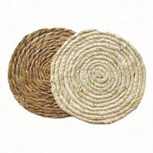 Woven Placemats Set Custom <b>Table</b> <b>Mats</b> Heat Resistant Anti-Slip Brown Round Rattan Placemats - Product Image 4