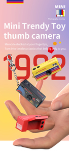 กล้องวิดีโอขนาดพกพา SourcingArk Retro Miniature Resolution Pocket Campus Outdoor Compact Thumb MicroSD 720P HD Vlog สำหรับถ่ายภาพ รุ่น LK-030 - Product Image 4